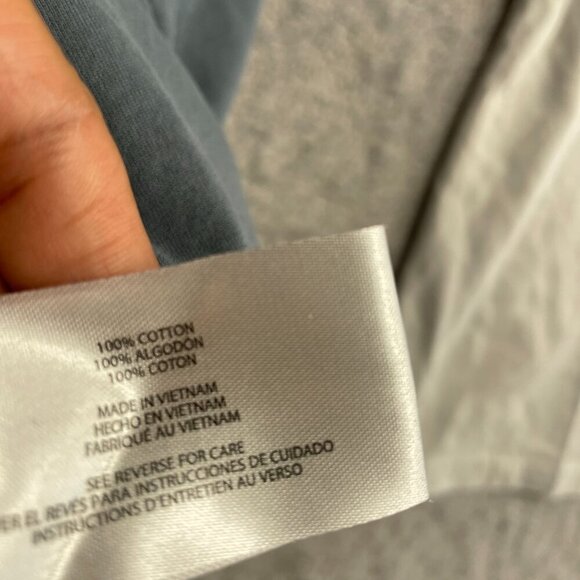 Gap 2-Pack  Men's Size S Henley T-Shirts Gray & White 100% Cotton - Picture 3 of 5